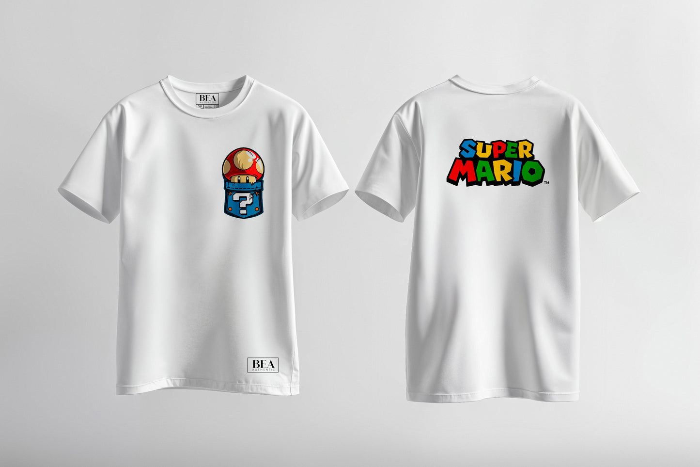 Camiseta Gamer Mario Bros Retro Juvenil en Algodón