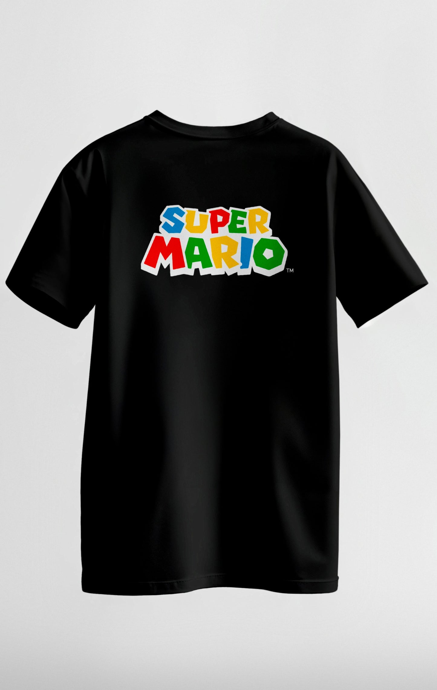 Camiseta Gamer Mario Bros Retro Juvenil en Algodón