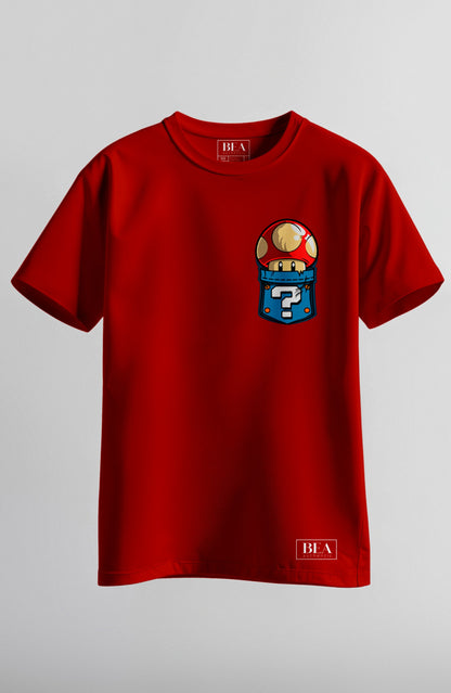 Camiseta Gamer Mario Bros Retro Juvenil en Algodón