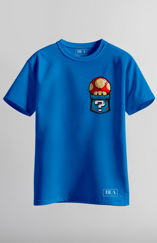 Camiseta Gamer Mario Bros Retro Juvenil en Algodón