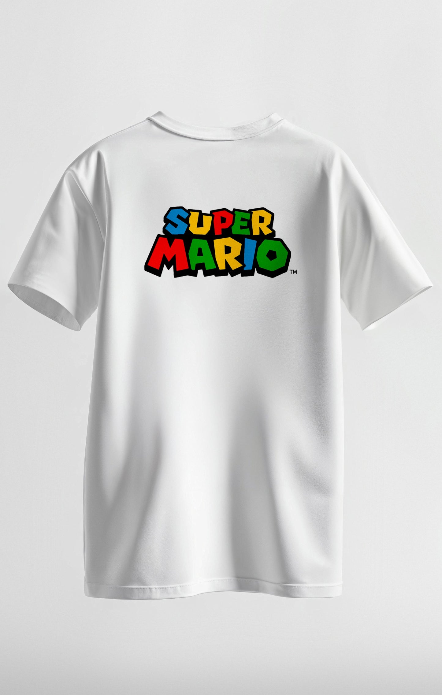 Camiseta Gamer Mario Bros Retro Juvenil en Algodón