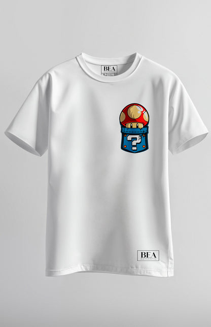 Camiseta Gamer Mario Bros Retro Juvenil en Algodón